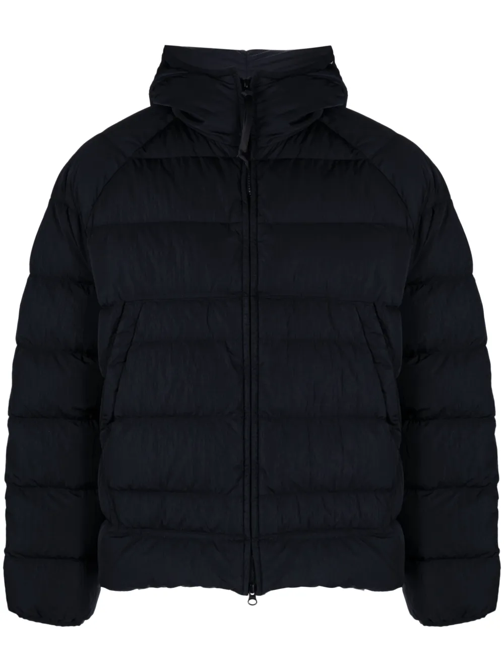 C.P. Company Eco-Chrome R hooded padded jacket Blauw