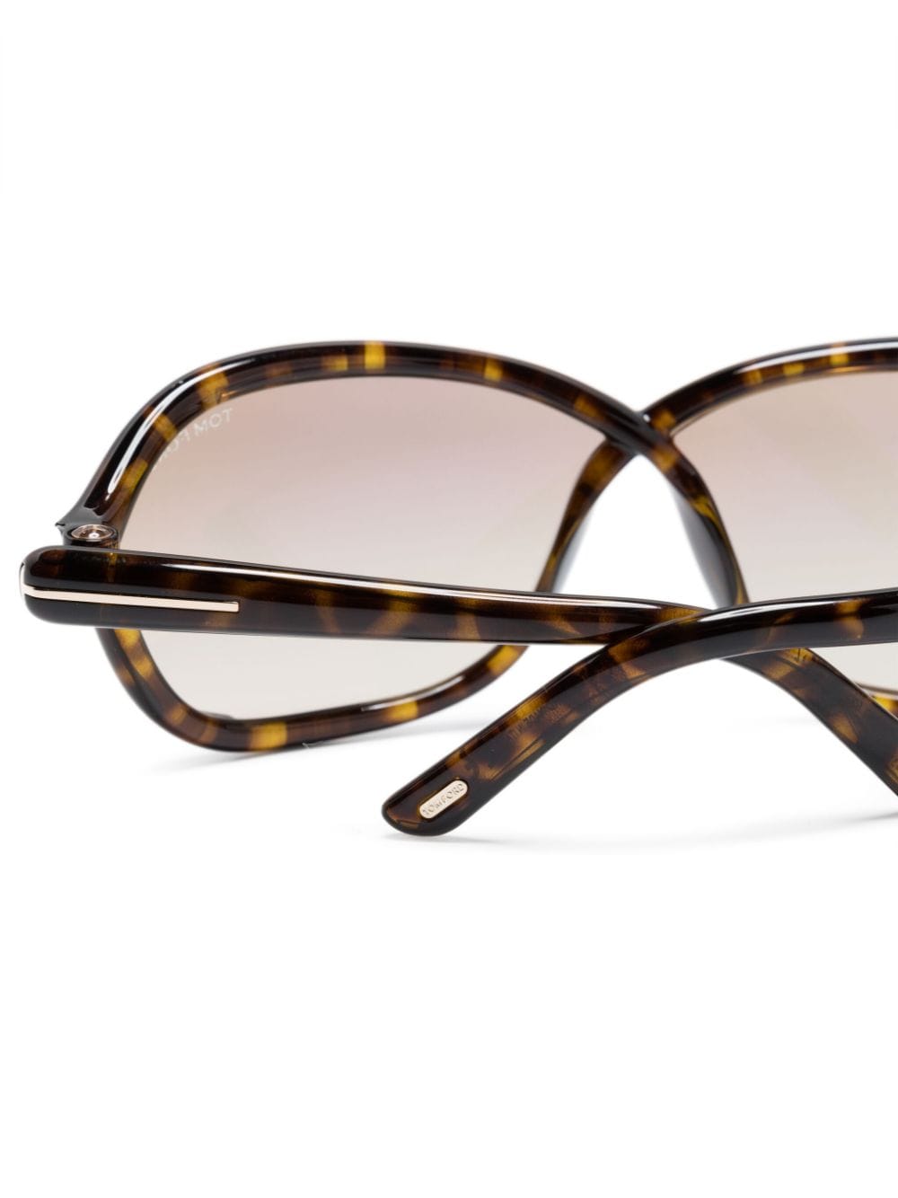 Shop Tom Ford Fernanda Tortoiseshell Butterfly-frame Sunglasses In Brown