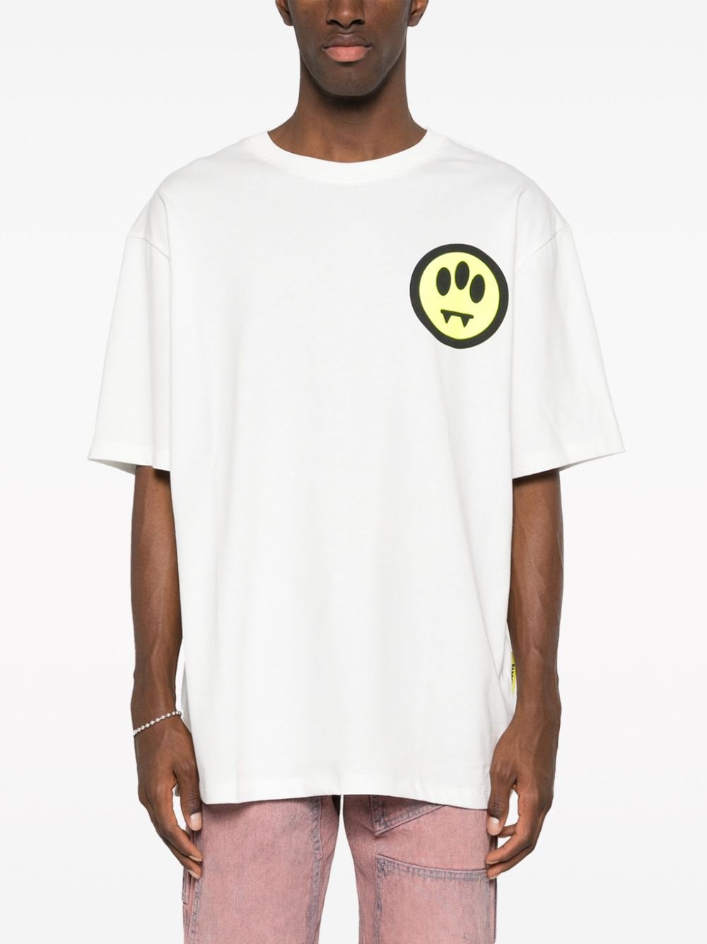 Shop Barrow Logo-print Cotton T-shirt In White