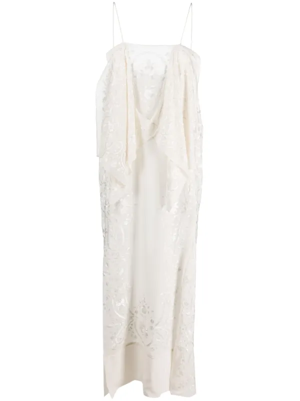 sachin and babi light blue dress Alemais Dione Halter Midi Dress In Multi – Borrowed Couture main image 1
