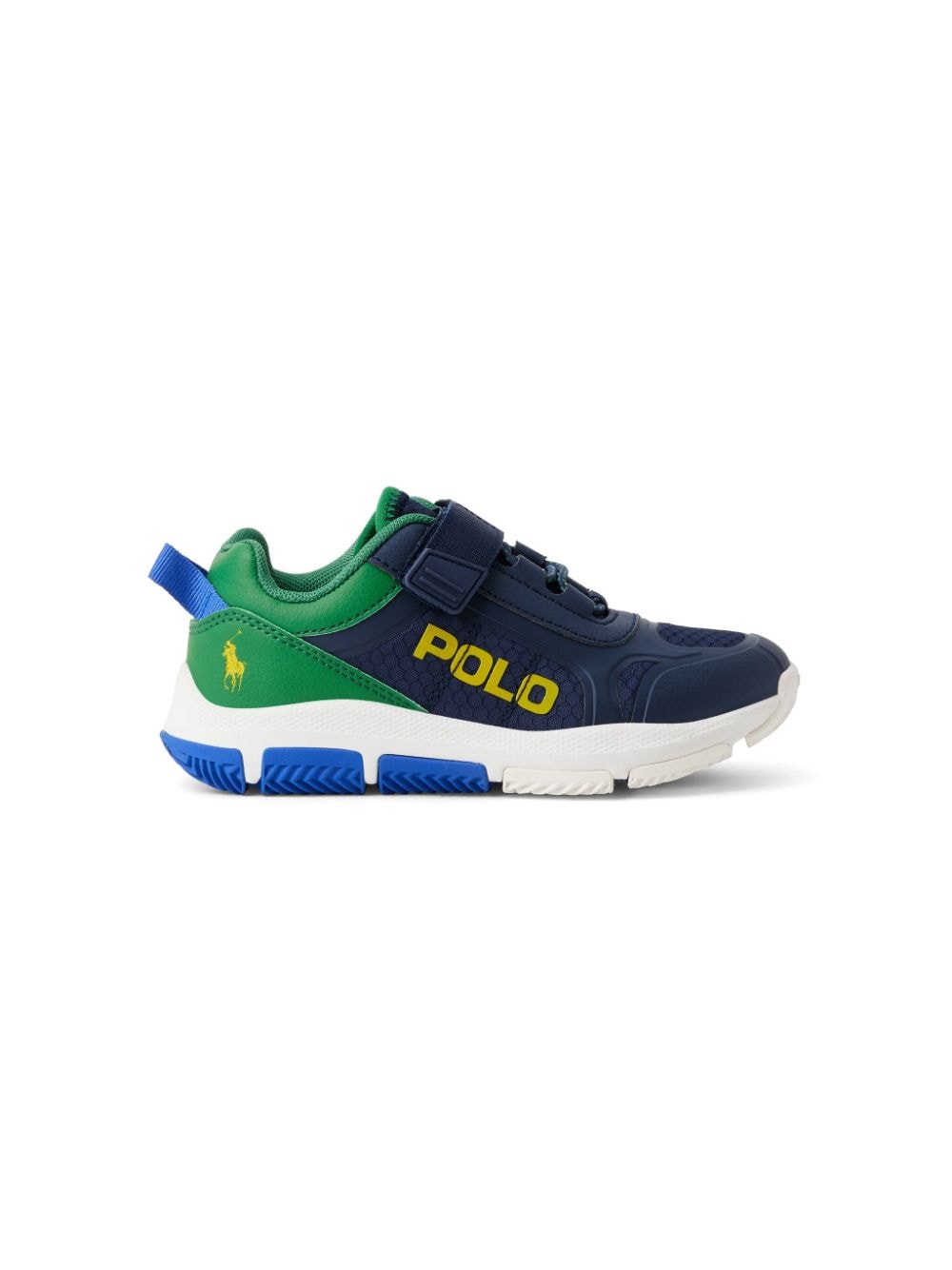 Polo Ralph Lauren Kids' Polo Pony Panelled Sneakers In Blue
