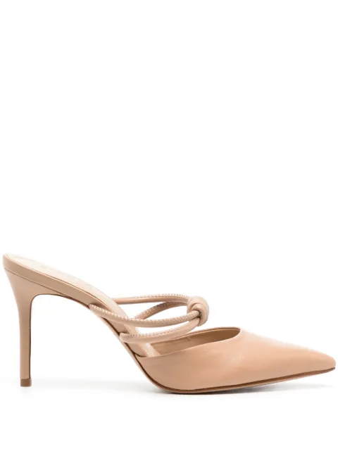 Schutz Lela 85mm leather pumps