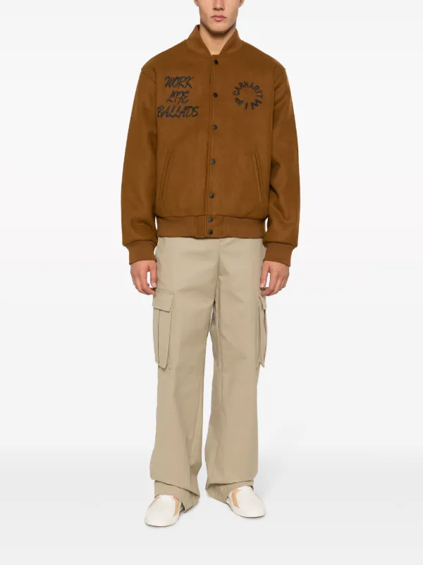 Carhartt WIP Work Varsity ジャケット | ブラウン | FARFETCH JP