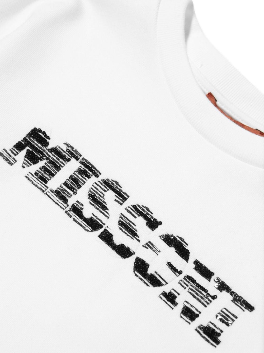Shop Missoni Logo-embellished Layered Minidress In White