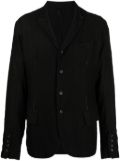 Masnada buttoned Peter Pan-collar blazer - Black