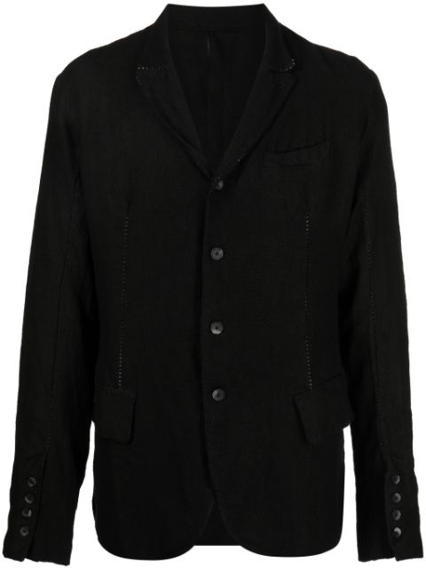 Masnada buttoned Peter Pan-collar blazer