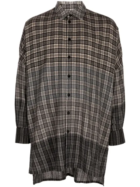 Toogood check-print wool shirt