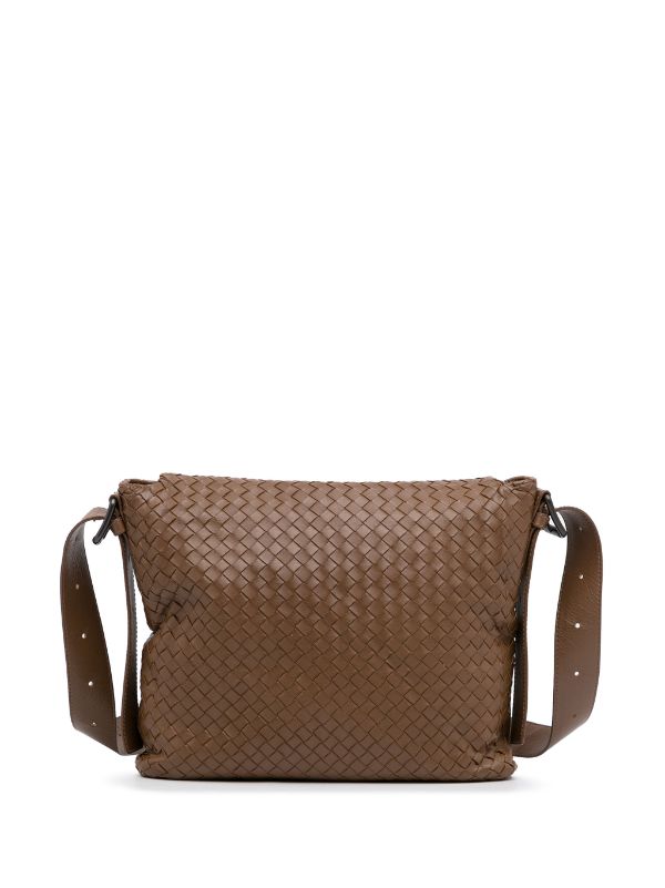 Bottega Veneta Pre-Owned Intrecciato Leather Crossbody Bag - Farfetch