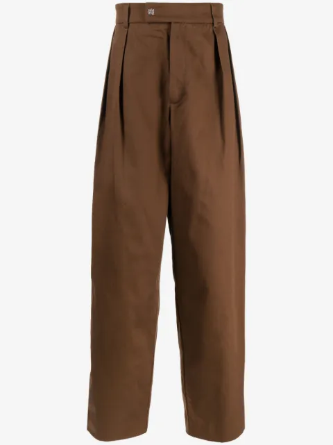 AMIRI Calça reta de algodão com pregas