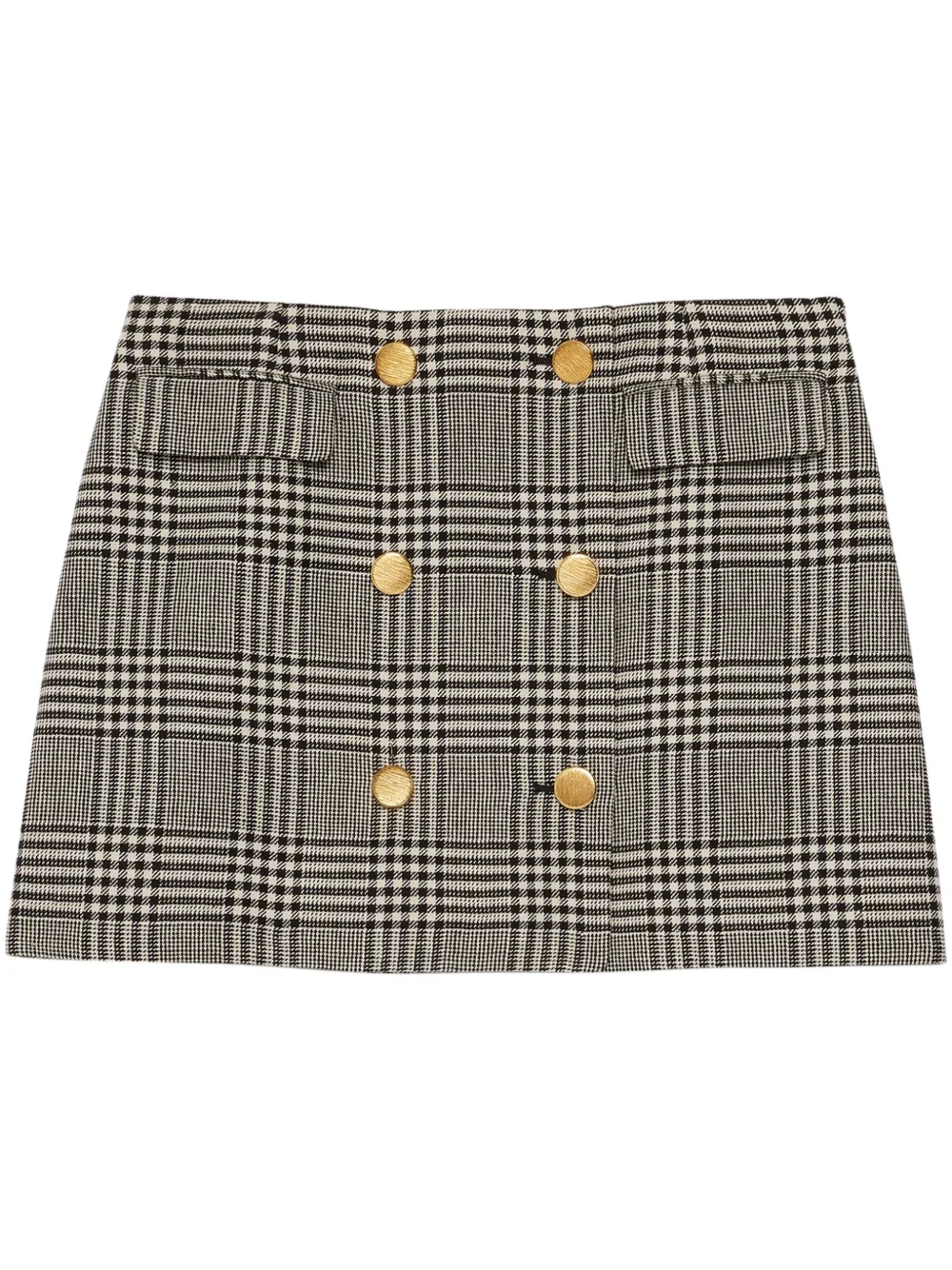 Gucci Geruite rok Zwart