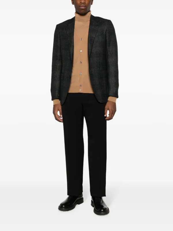 John Smedley Vネック カーディガン | ブラウン | FARFETCH JP