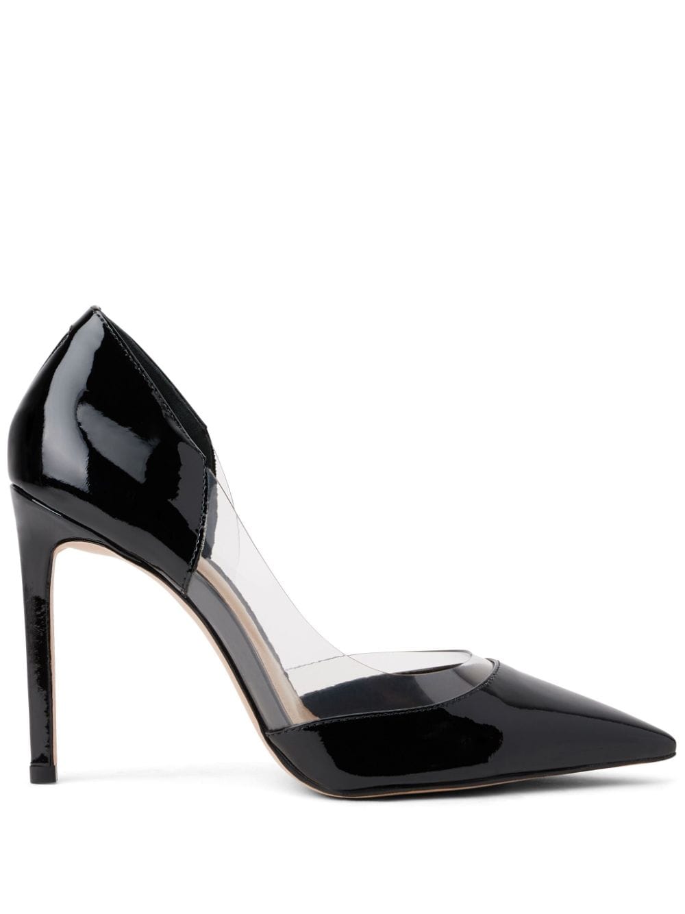 Image 1 of Schutz 105mm pointed-toe leather pumps