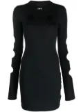 Off-White cut-out long-sleeve minidress - Black