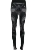 HELIOT EMIL mid-rise contrasting waistband legging - Black