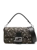 FENDI sequin-embellished tote bag - Brown