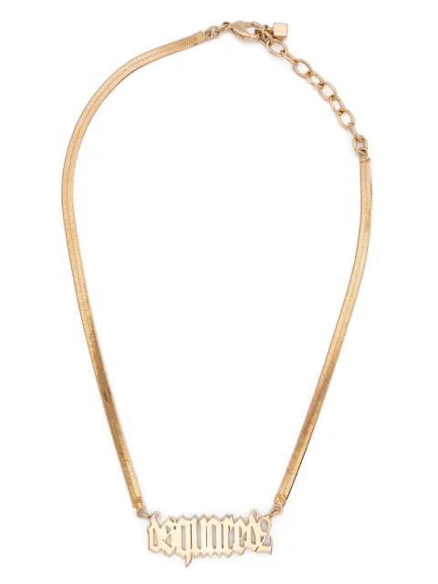 DSQUARED2 logo-lettering necklace