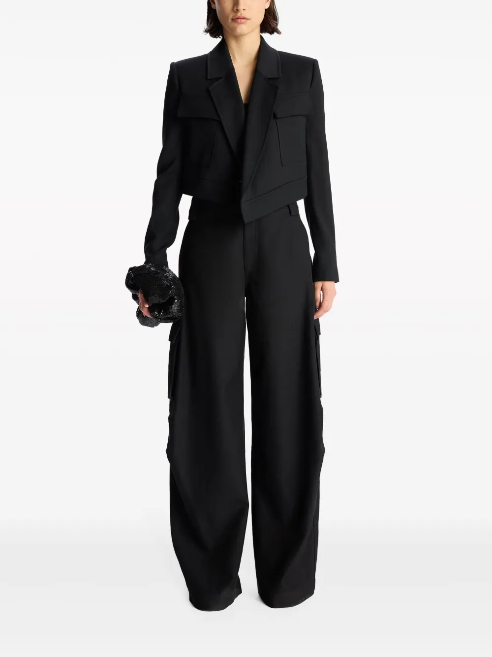 A.L.C. Megan high-waist tailored trousers - Zwart