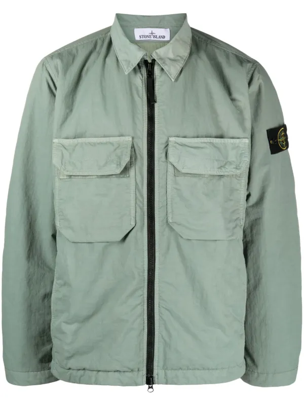 Stone Island コンパスパッチ シャツジャケット - Farfetch