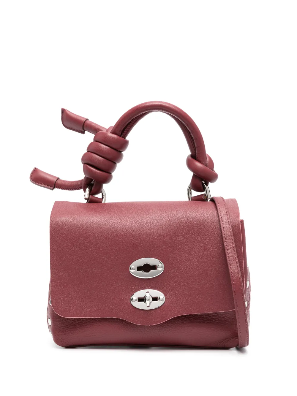 Zanellato Postina leren shopper Rood
