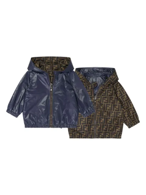 Fendi Kids FF K-Way reversible raincoat