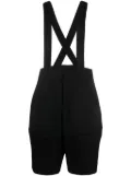 Comme Des Garçons wool suspender shorts - Black