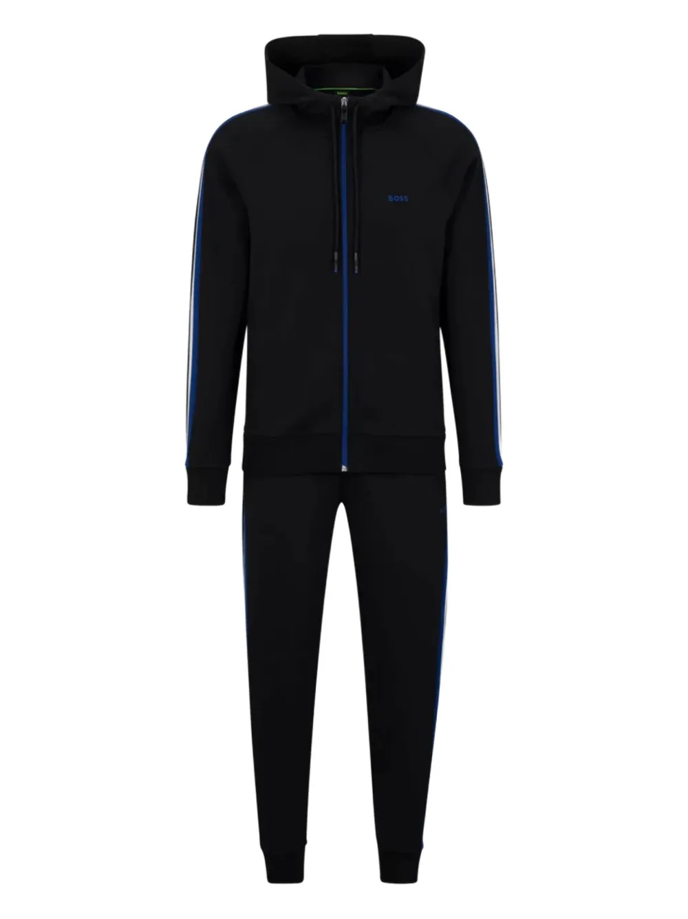 BOSS hooded stripe tracksuit | Black | Image 1