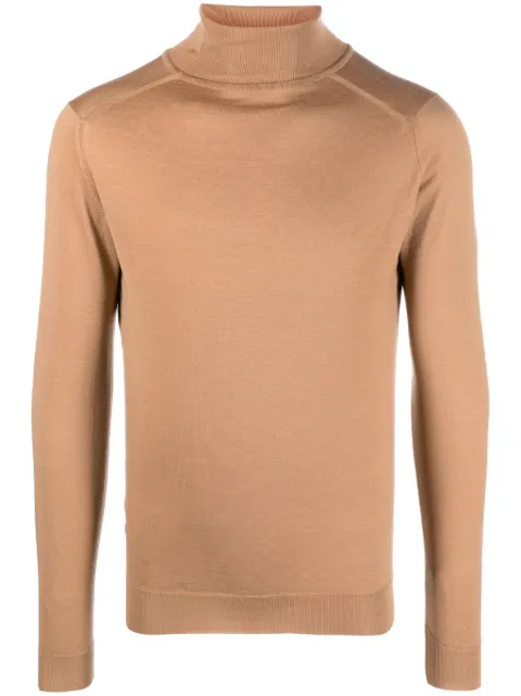John Smedley roll-neck merino jumper