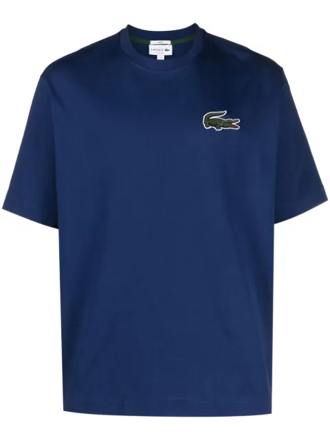 Lacoste logo-patch cotton T-shirt 