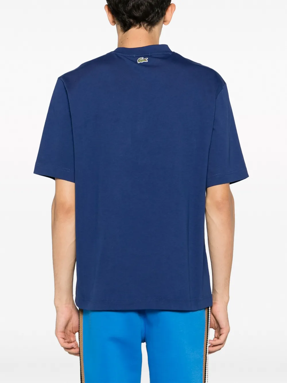 Lacoste T-shirt met logopatch Blauw