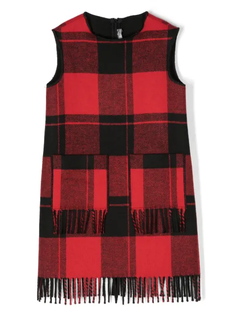 Il Gufo plaid check-print knitted dress
