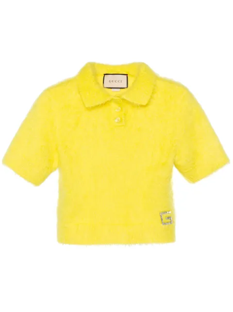Gucci Square G-embellished polo top