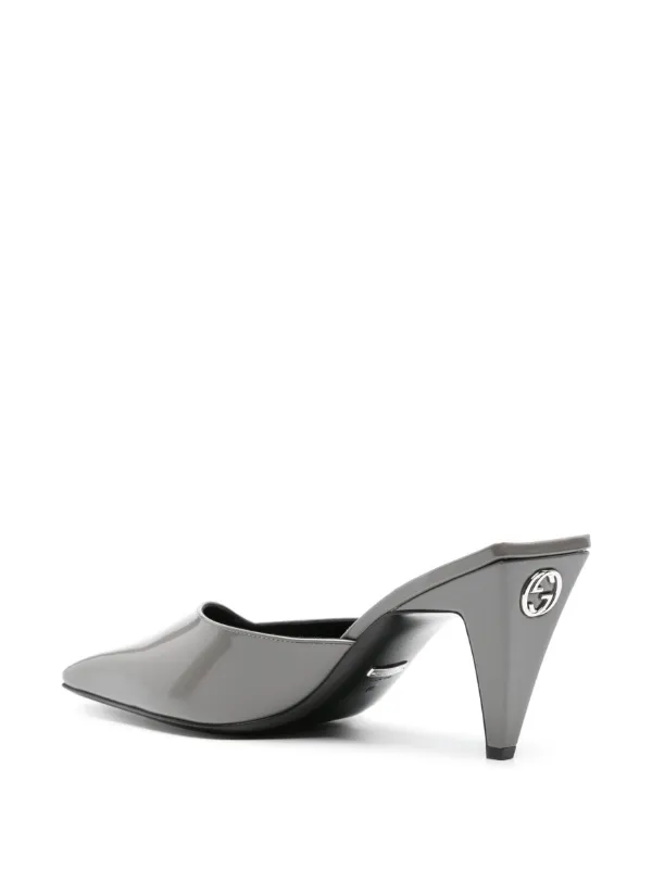 Gucci patent mules on sale