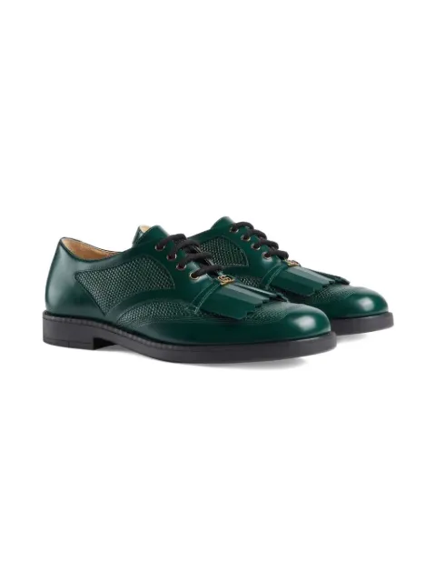 Gucci Kids lace-up leather shoes