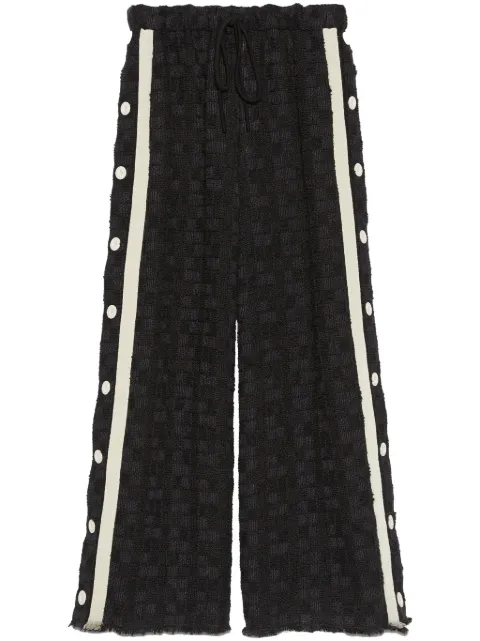 Gucci wide-leg tweed trousers