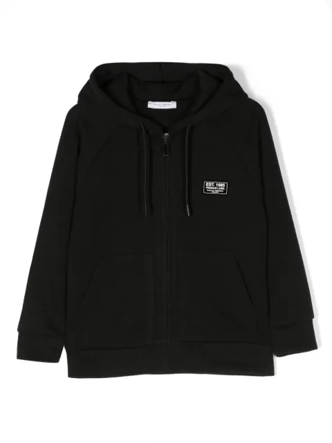 Paolo Pecora Kids logo-patch zip-up hoodie