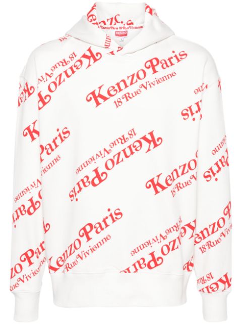 Kenzo x Verdy monogram-pattern hoodie Men