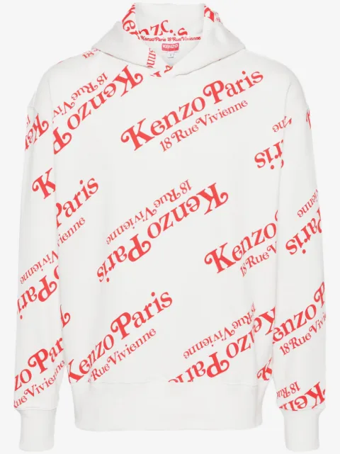 Kenzo x Verdy monogram-pattern hoodie
