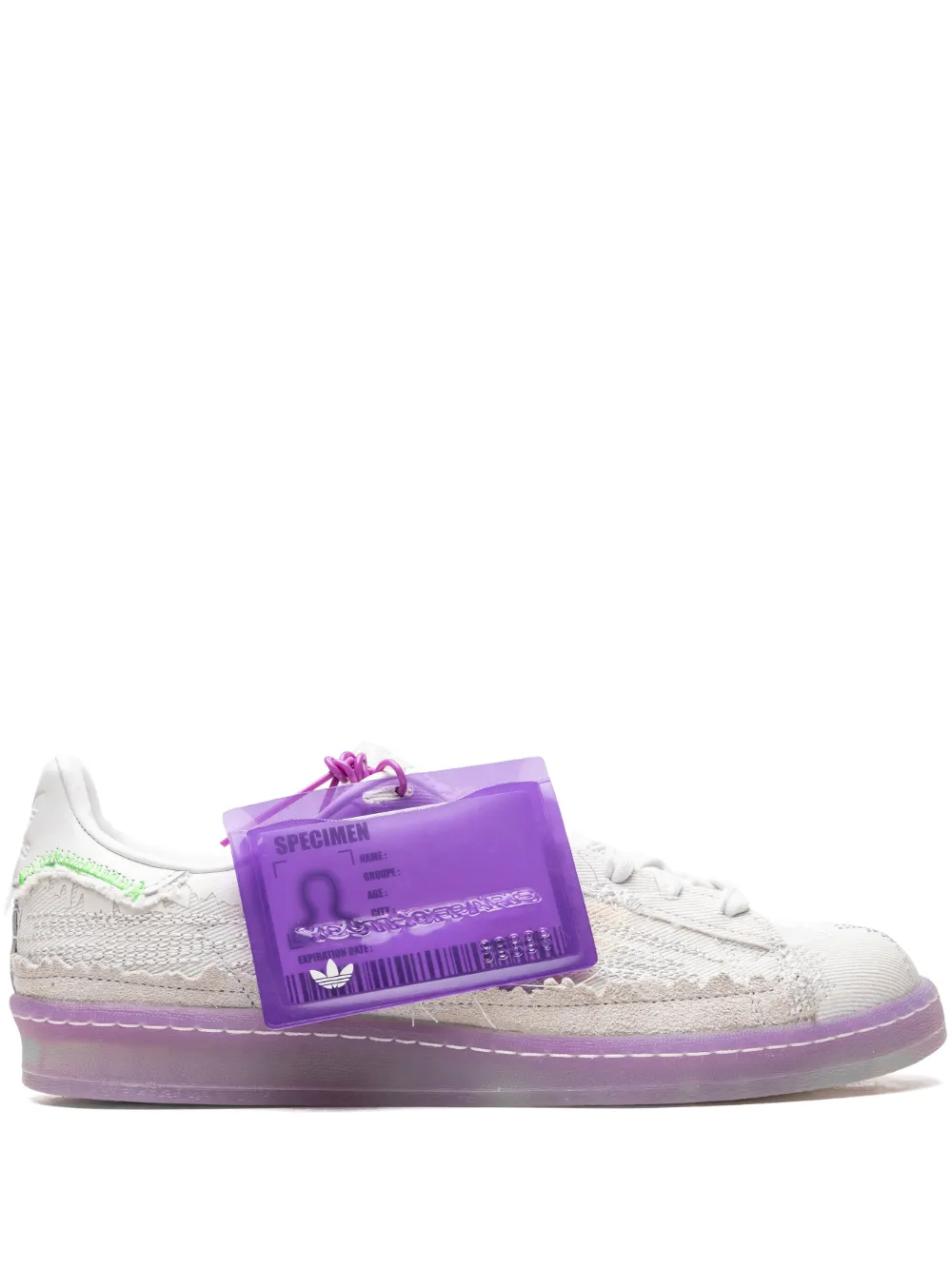 Adidas Originals X Youth Of Paris Campus Distressed Sneakers In White