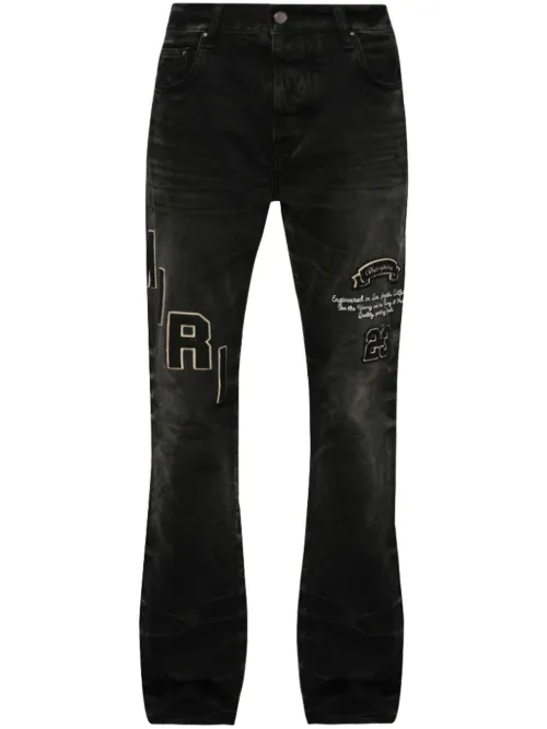 AMIRI jean à effet-usé - Noir - AMIRI - Modalova