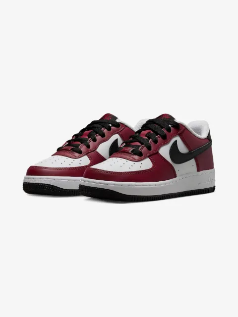 Nike Kids Air Force 1 Low LV8 "Team Red" sneakers