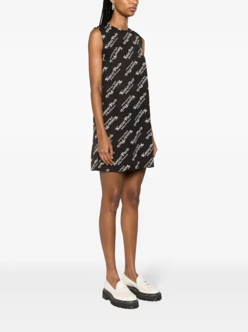 X Verdy robe monogrammée à coupe courte - Kenzo - Modalova