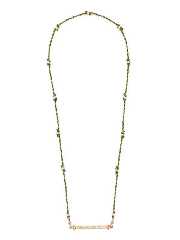 Marie Lichtenberg 18kt Yellow Gold Candy Cane Diamond Necklace