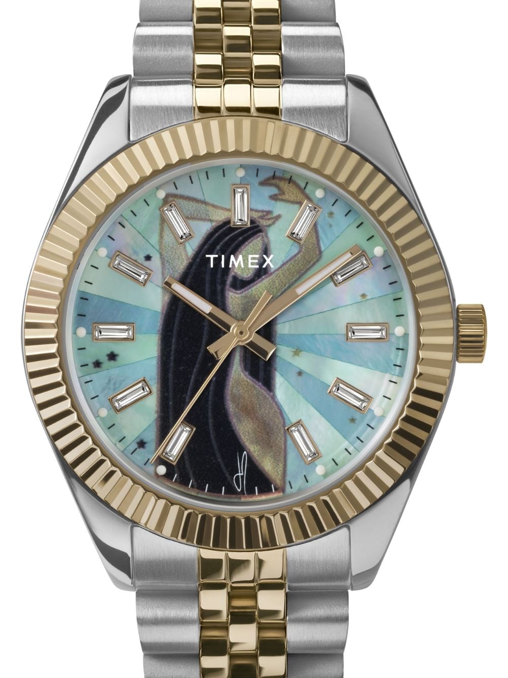 TIMEX Timex x Jacquie Aiche Two-tone with Mother of Pearl Dial - Blauw