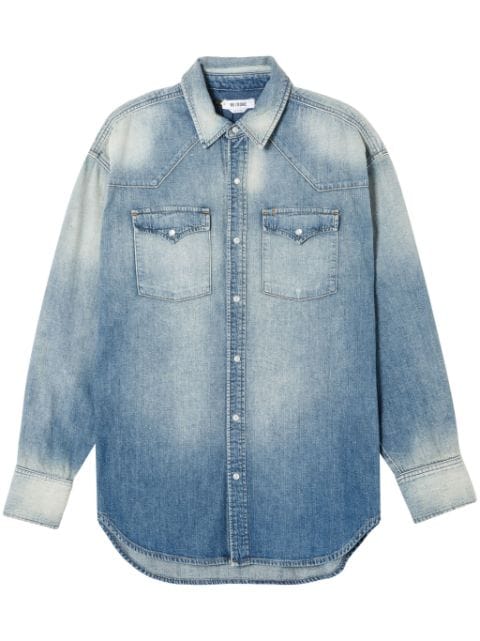 RE/DONE western-style distressed cotton shirt