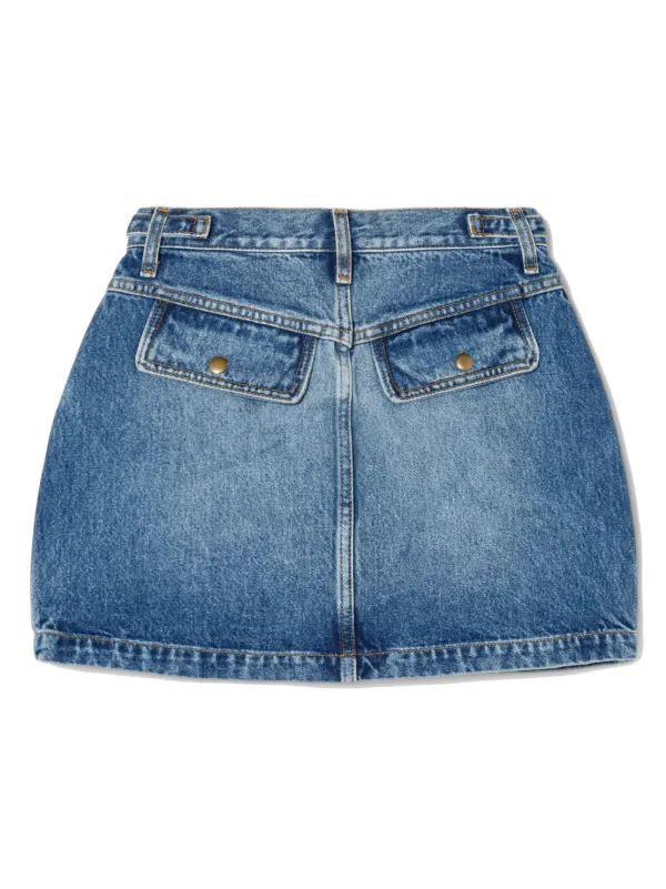 RE/DONE Racer Denim Miniskirt - Farfetch