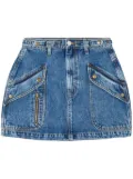 RE/DONE Racer denim miniskirt - Blue