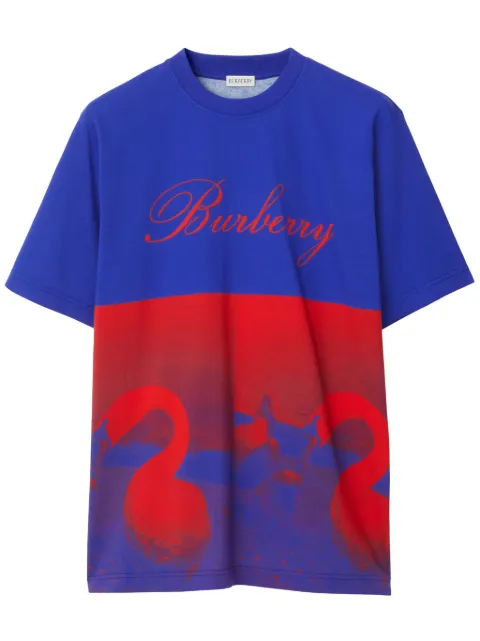 Burberry swan-print jersey T-shirt