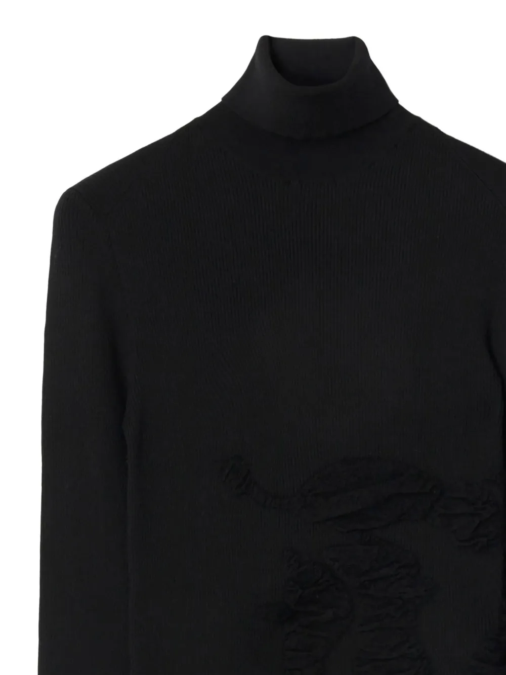 Burberry EKD-embossed roll-neck jumper - Zwart