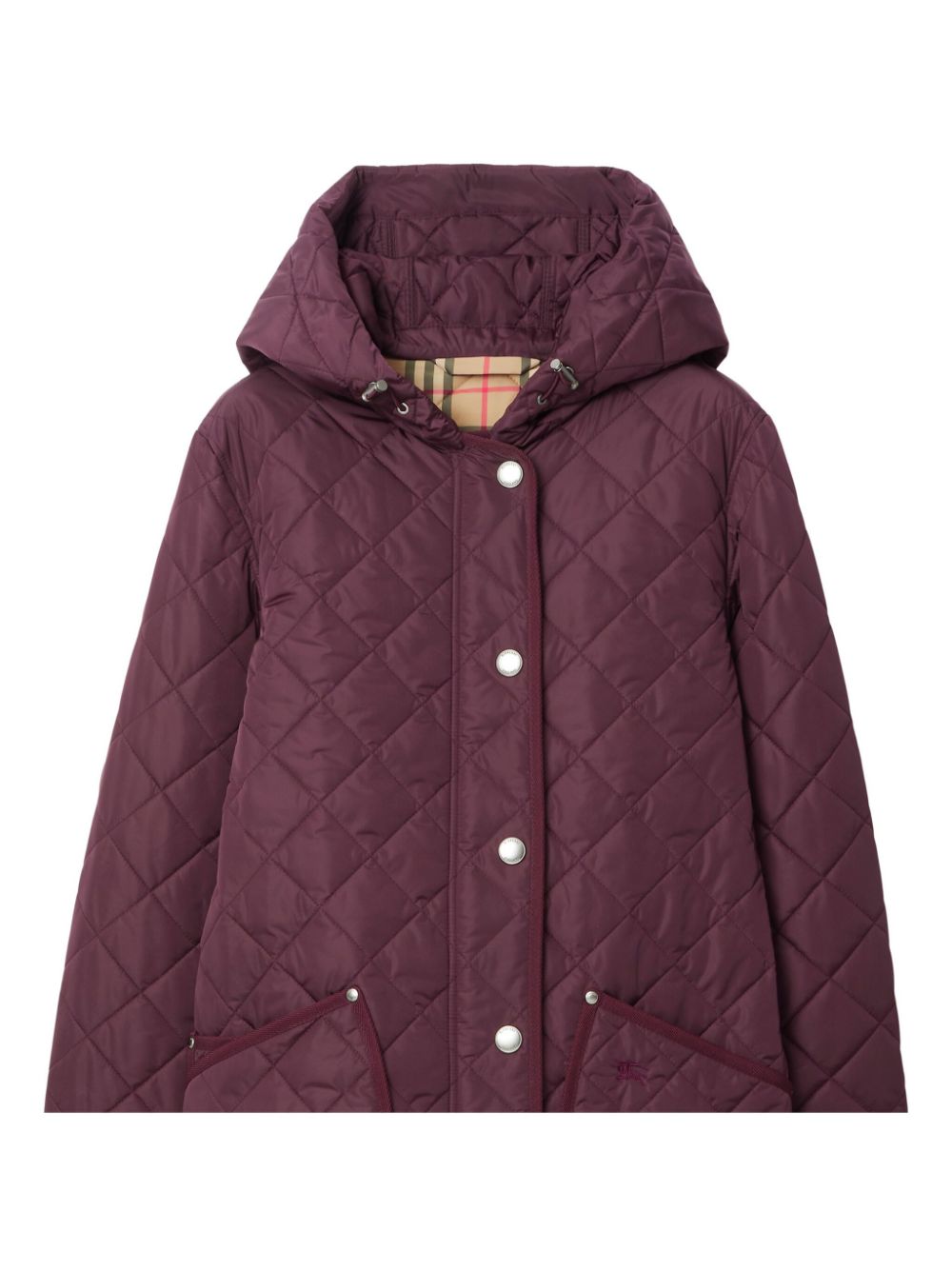 Burberry quilted jacket hot sale with hood