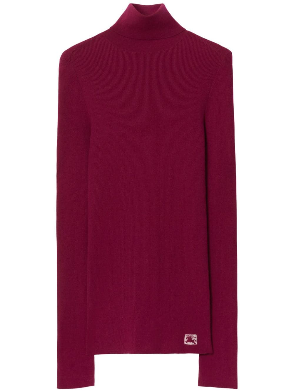 Shop Burberry Equestrian Knight Roll-neck Jumper In Red